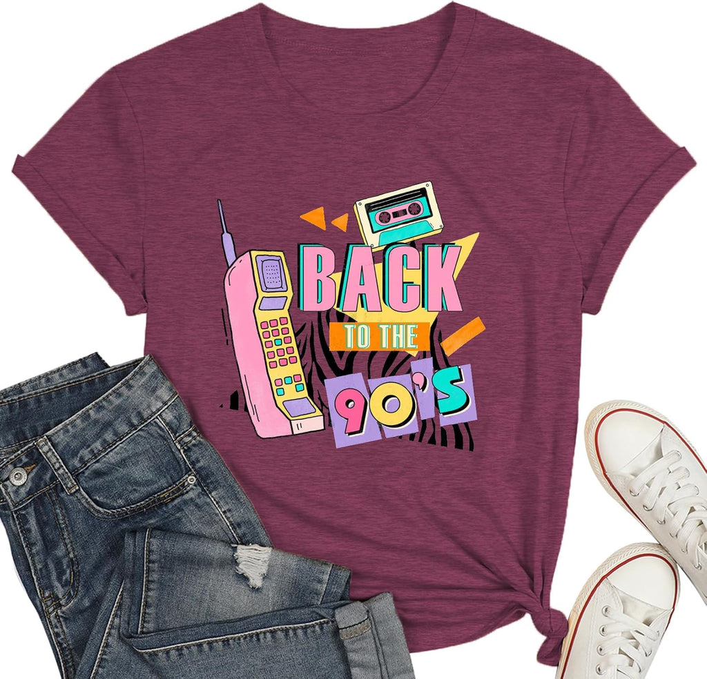 Happy 100 Days of School Shirt-Women Cute Flower Teacher Short Sleeve School Days Party Tops Tee