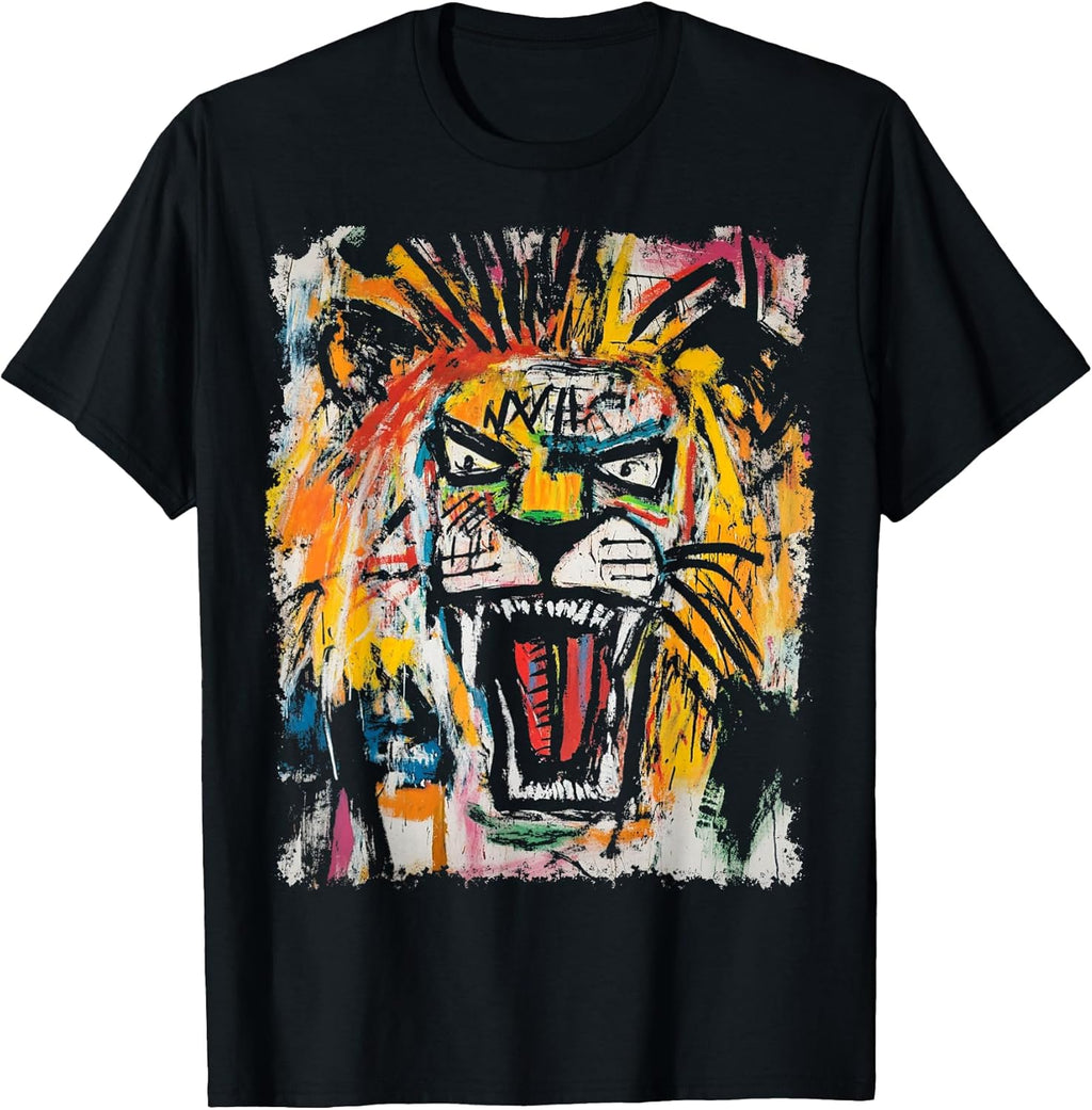 Pop Art Style Lion 90s Graffiti T-Shirt