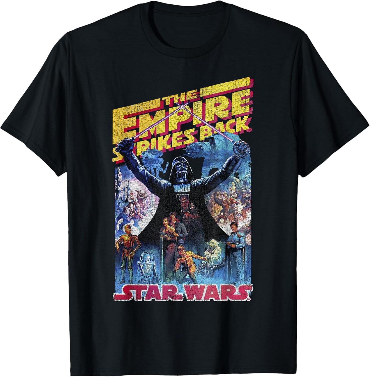 Empire Strikes Back Retro Poster T-Shirt