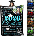 2026 Graduation Blanket Graduation Gift Set Personalized Senior Class of 2026 Blankets with Photo and Name Personalized Blankets and Throws Graduate Gifts for Girls/Boys