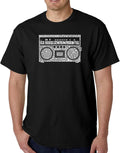 Men's Word Art T-Shirt- Greatest Rap Hits of The 1980's