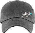 Gigi w/Heart Hat | Distressed Baseball Cap | Gigi Gift | Grandma Gifts