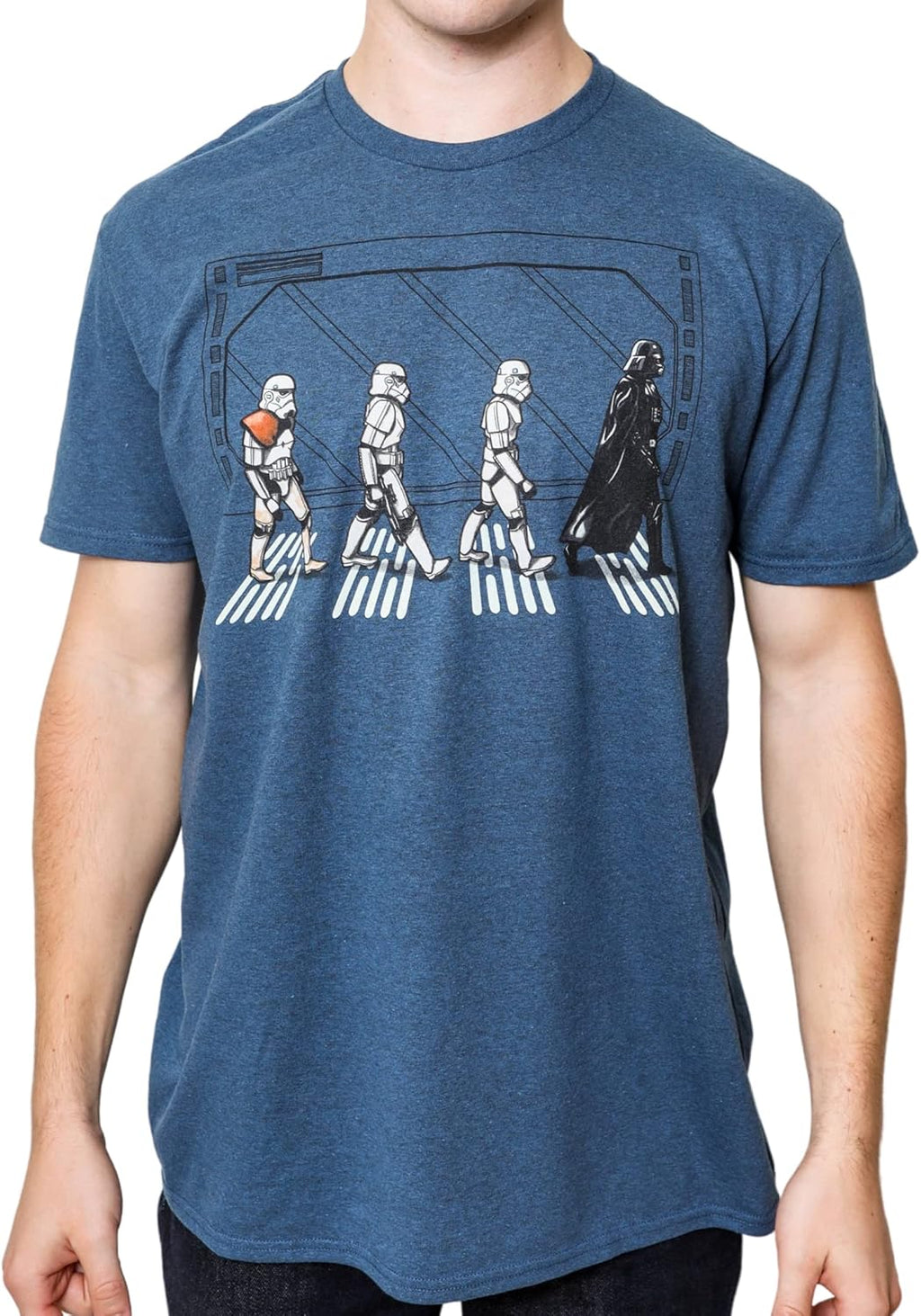 Death Star Road Stormtrooper Crossing Mens T-Shirt