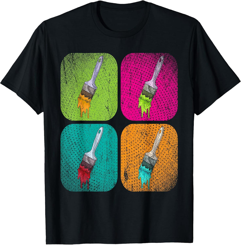 Painting Draftsman Artist Pop Art Brush Art T-Shirt