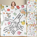 Mothers Day Personalized Gifts - Custom Blanket with Kids Name to Mom from Daughter Son Customized Soft Flannel Throw Name Blanket Gifts for Mom Wife Grandma Women