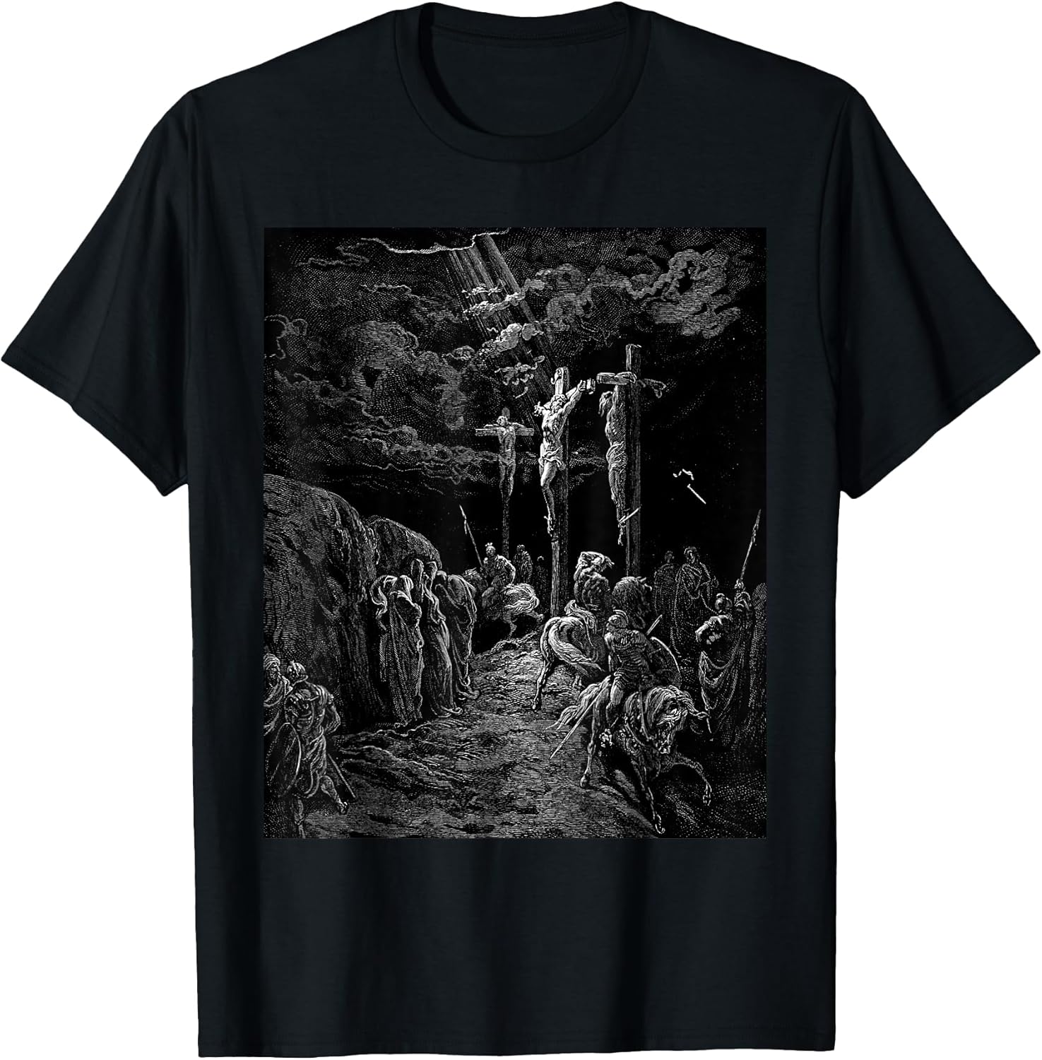 The Crucifixion of Jesus Gustave Dore Biblical Art T-Shirt