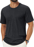 Men's Shirts Short Sleeve Cotton T-Shirt Casual Crew Neck Plain Tee Soft Moisture Wicking Basic Tee Shirts