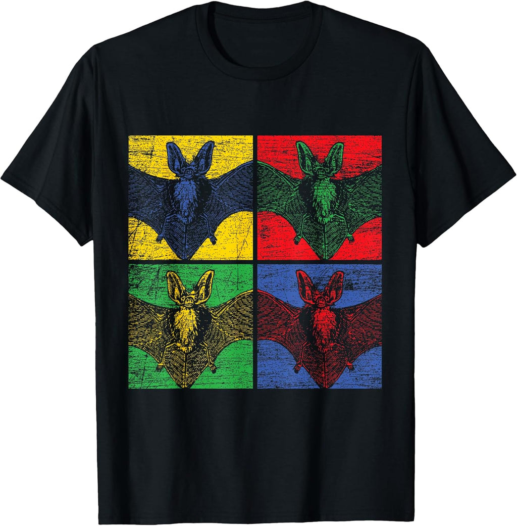 Vintage Retro Gift Idea Pop-Art Bat T-Shirt