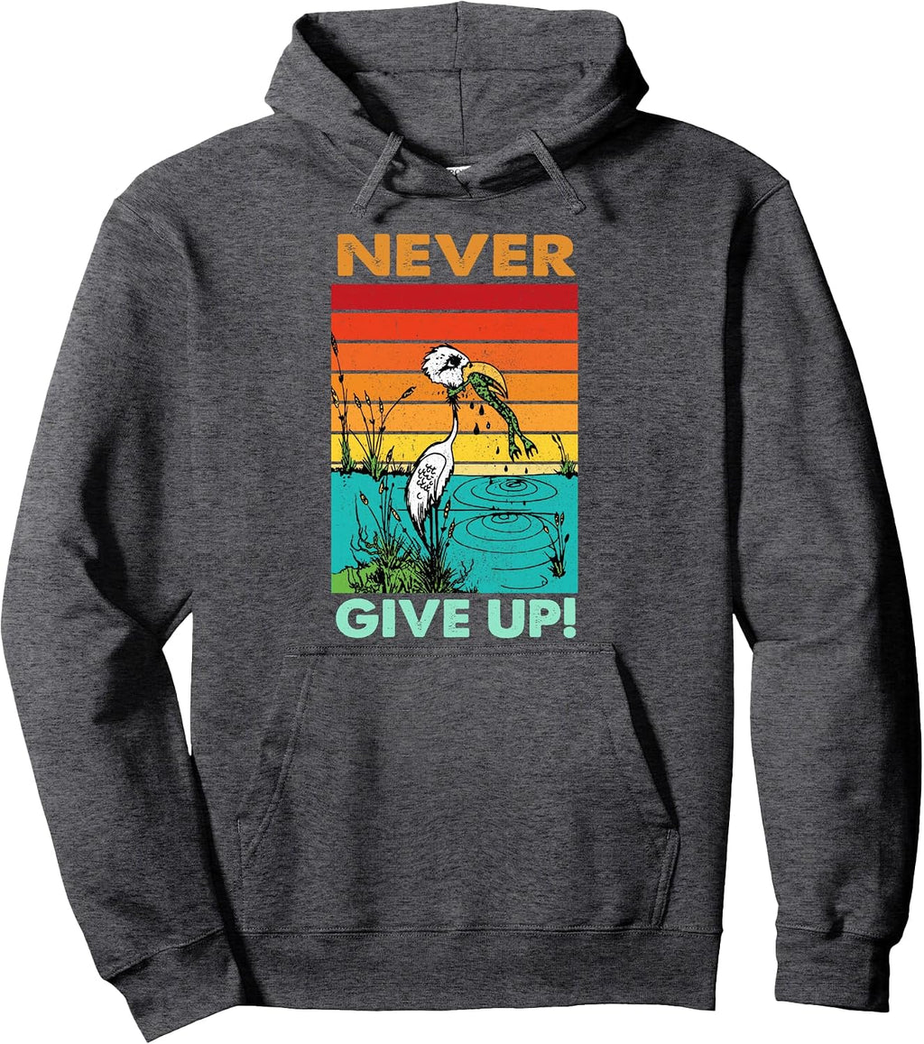 Never give up stork and frog T-Shirt