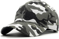 Structured Baseball Cap with Adjustable Closure - Performance Hat for Outdoor Activities and Custom Embroidery (1pc Camo Grey)