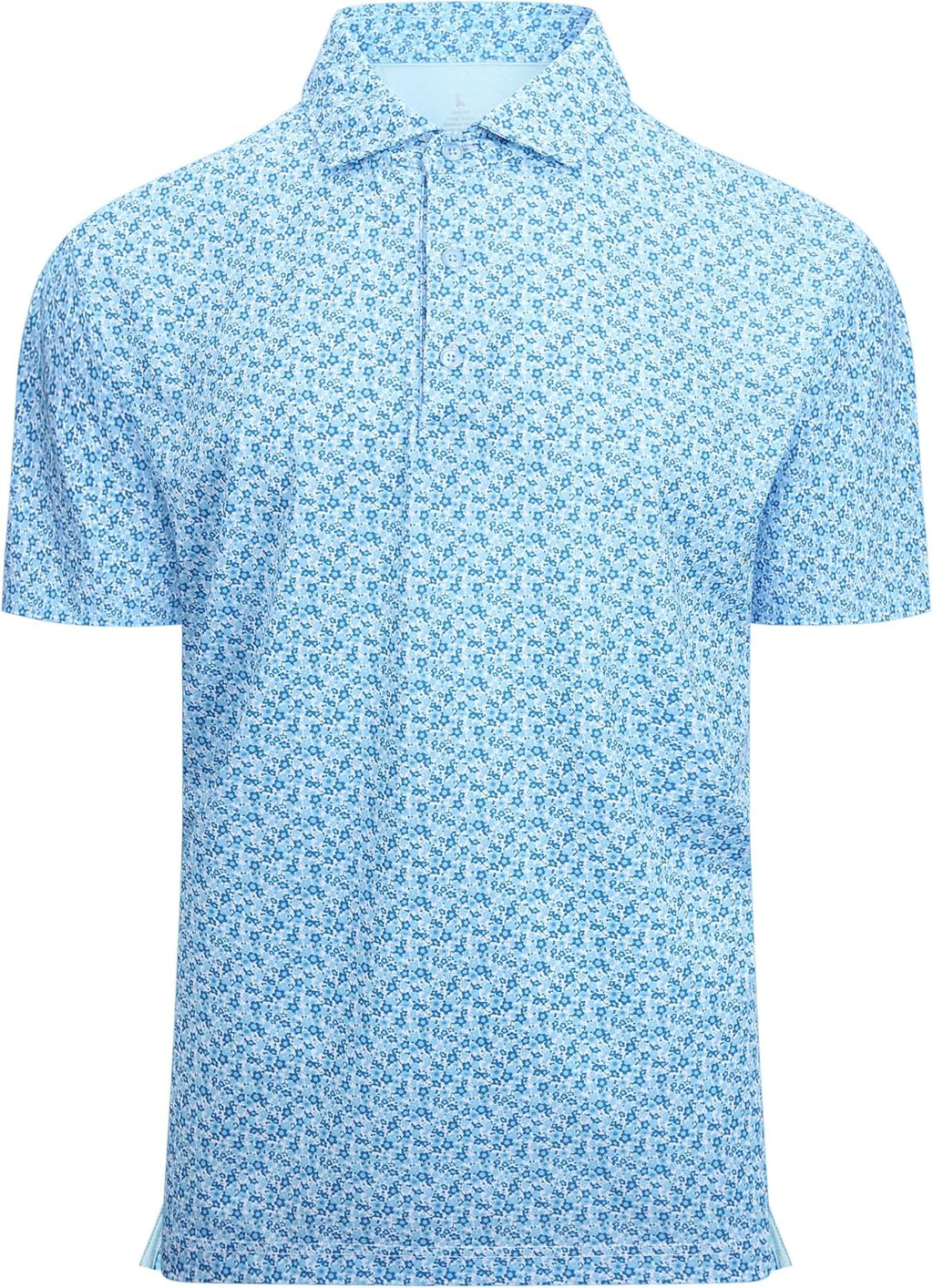 Mens Golf Shirt Moisture Wicking Classic Print Golf Shirts for Men