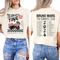 Romantic Tour 2026 Concert Shirt, Music Fan T-Shirt, Bruno Merch Front and Back Tee Ivory