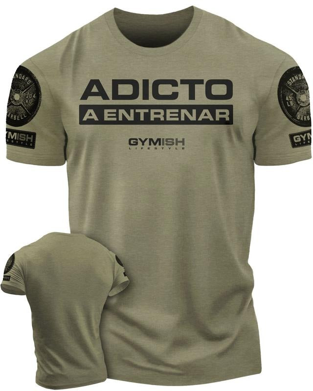 Adicto Entrenar Workout Gym Funny Gym Shirt Camiseta De Gimnasio De Entrenamiento T-Shirts