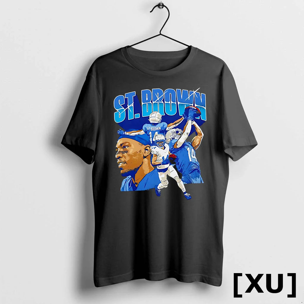 Amon Ra St Brown Detroit Collage Tshirts Sweater