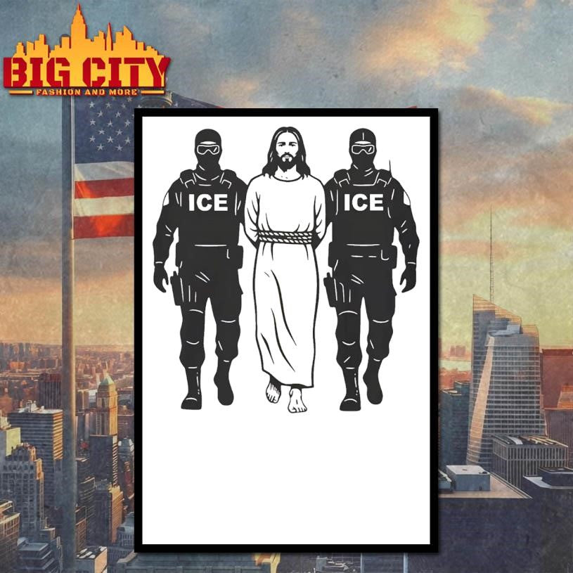 Anti-ICE Jesus Arrested Shirt