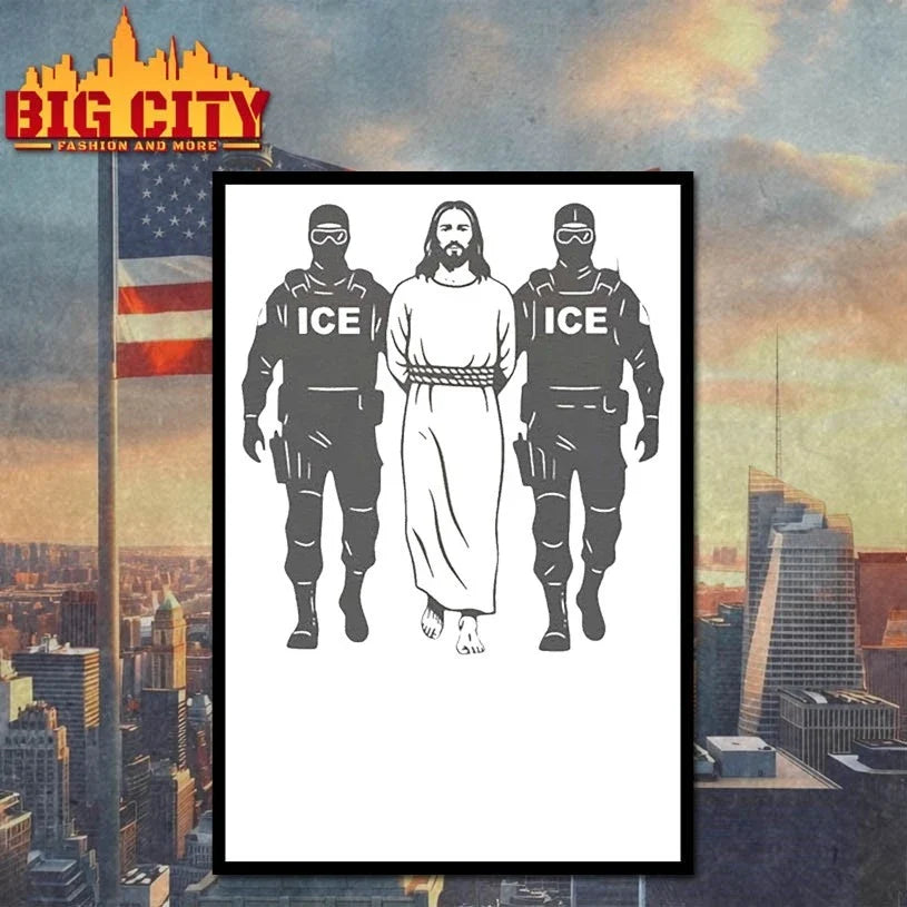 Anti-ICE Jesus Arrested t-shirt