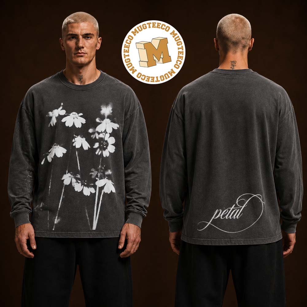 Ariana Grande Petal Blurred Flowers Two Sided Unisex Longsleeve Shirt
