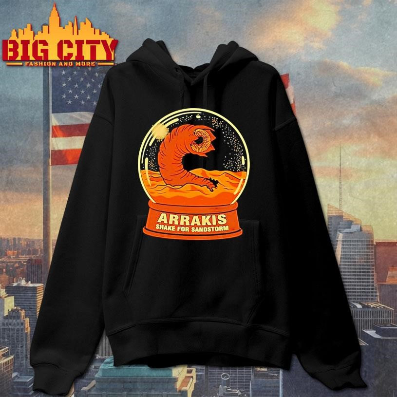 Arrakis Shake For Sandstorm Dune Shai Hulud Sandworm Desert Snow Globe Shirt