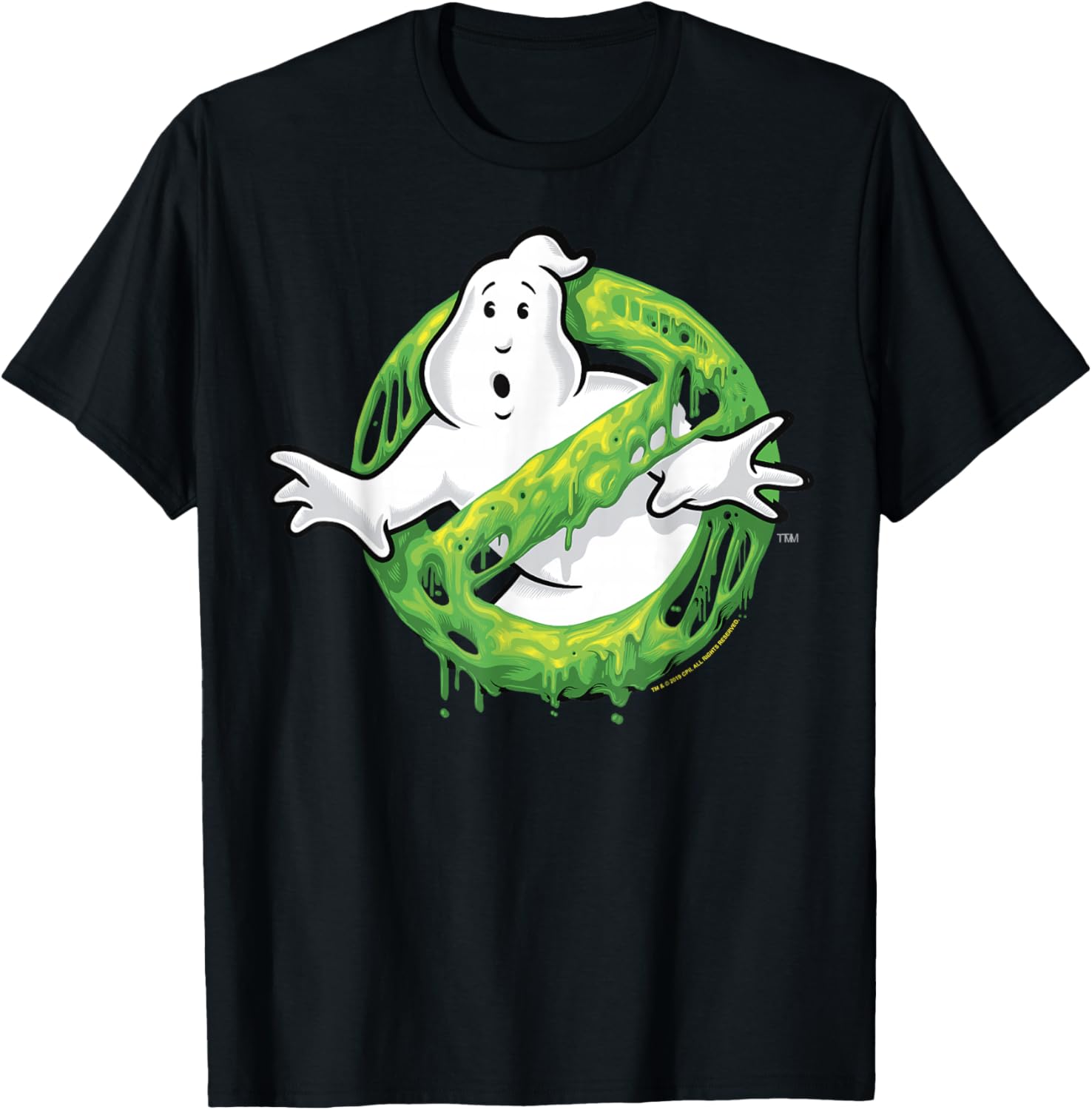 Classic Slime Ghost Logo Graphic T-Shirt T-Shirt