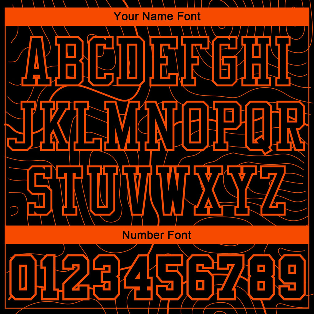 Custom Black Orange Round Neck Sublimation Basketball Suit Jersey