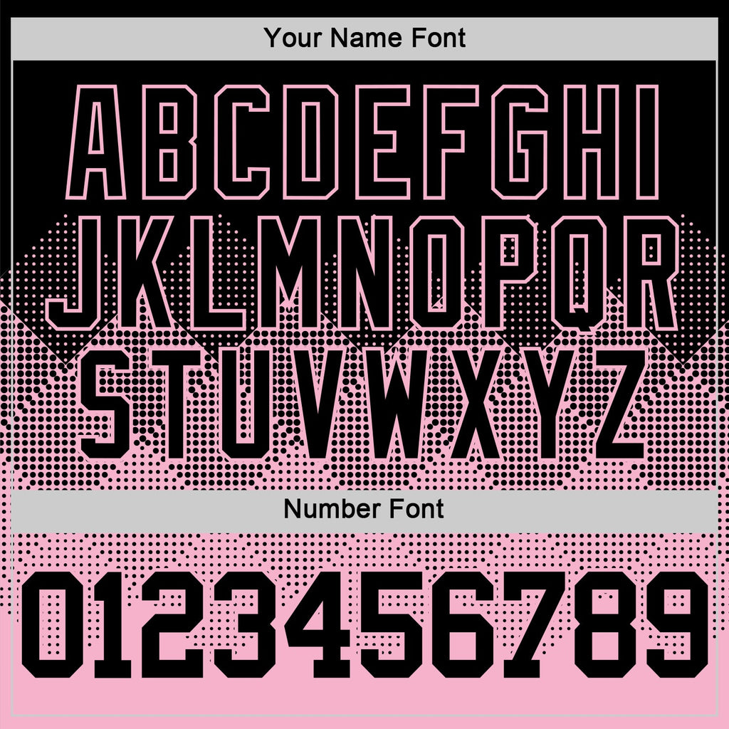 Custom Black Light Pink Gradient Square Shapes Round Neck Sublimation Basketball Suit Jersey
