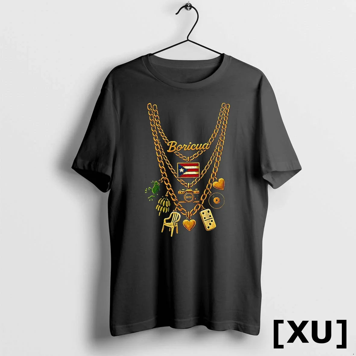 Bad Bunny Boricua Puerto Rico Flag Chain 2025 Tshirts Sweater