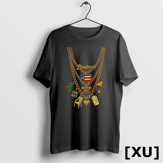 Bad Bunny Boricua Puerto Rico Flag Chain 2025 Tshirts Sweater