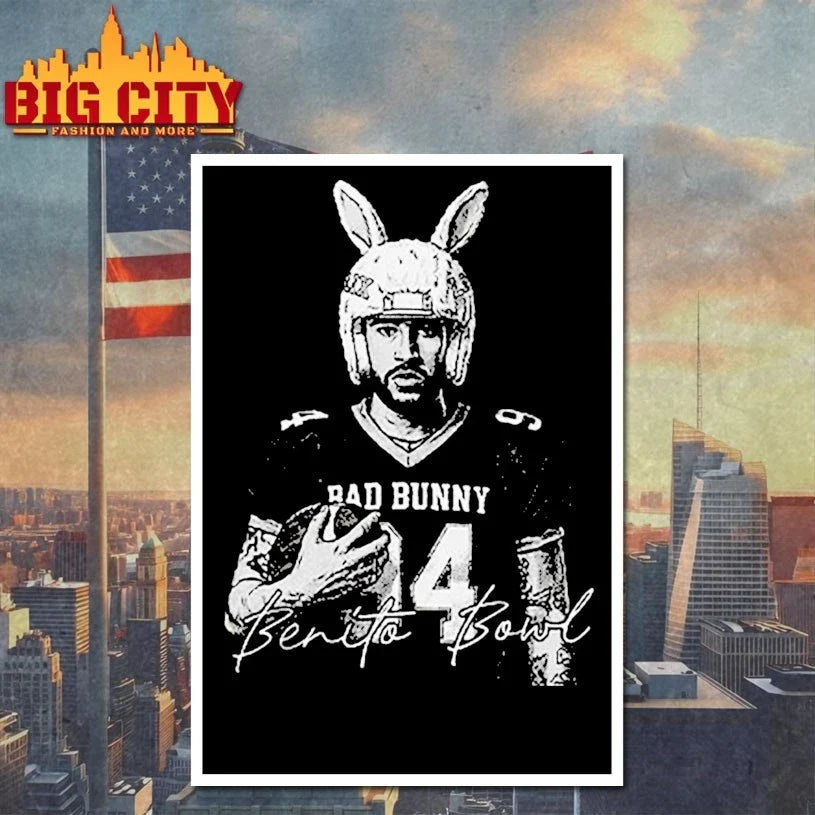 Bad Bunny Football Benito Bowl Funny t-shirt