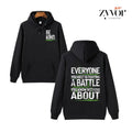 Be Kind Everyone You Meet Is Fighting Battle You Know Nothing About Casual Street Fleece Fabric T-Shirts