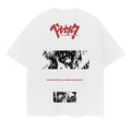 Berserk "Trapped Beast Guts" Heavyweight Vintage 100% Cotton Anime Original DTG Printing Menswear Top Casual Streetwear White Baggy Tropical T-Shirts