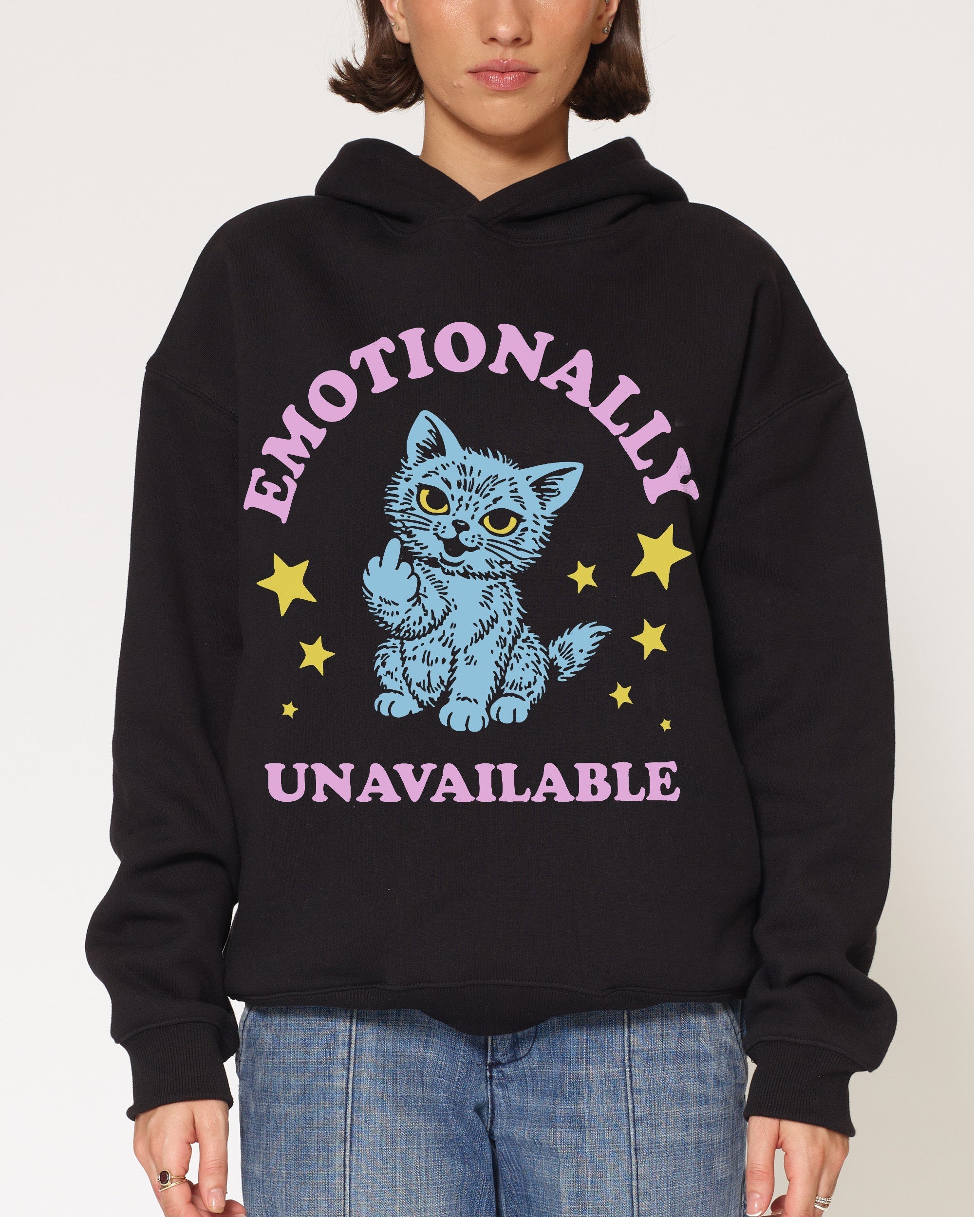 Emotionally Unavailable Cat Hoodie