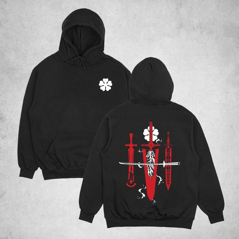 Black Clover Anime Basic Unisex T-shirt, Sweatshirt, Hoodie (1)