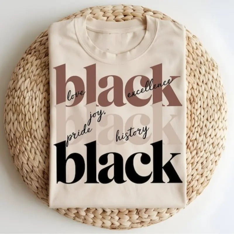 Black History Love Joy Excellence Pride Shirt Black History Month African American T-Shirts