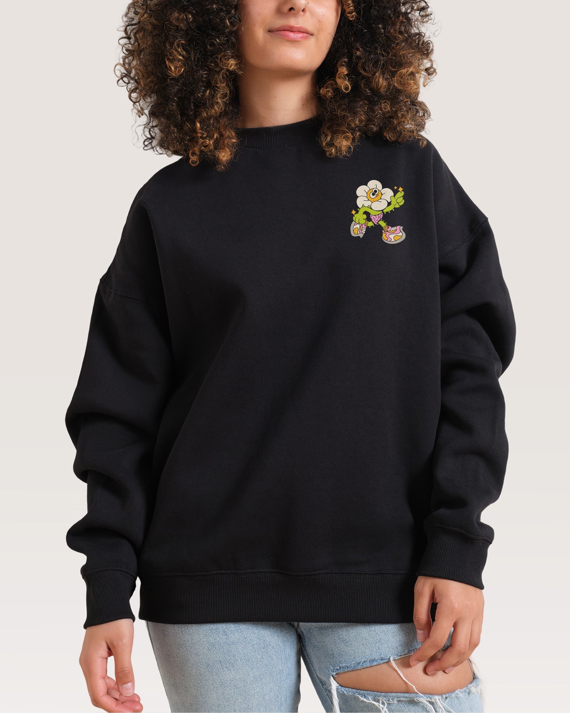 Among the Daisies Front and Back Sweatshirt