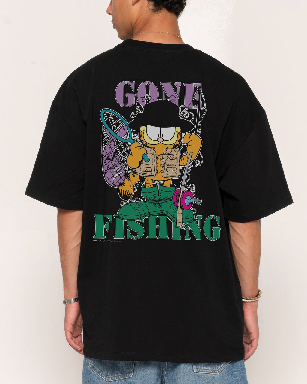 Gone Fishing Oversized Tee