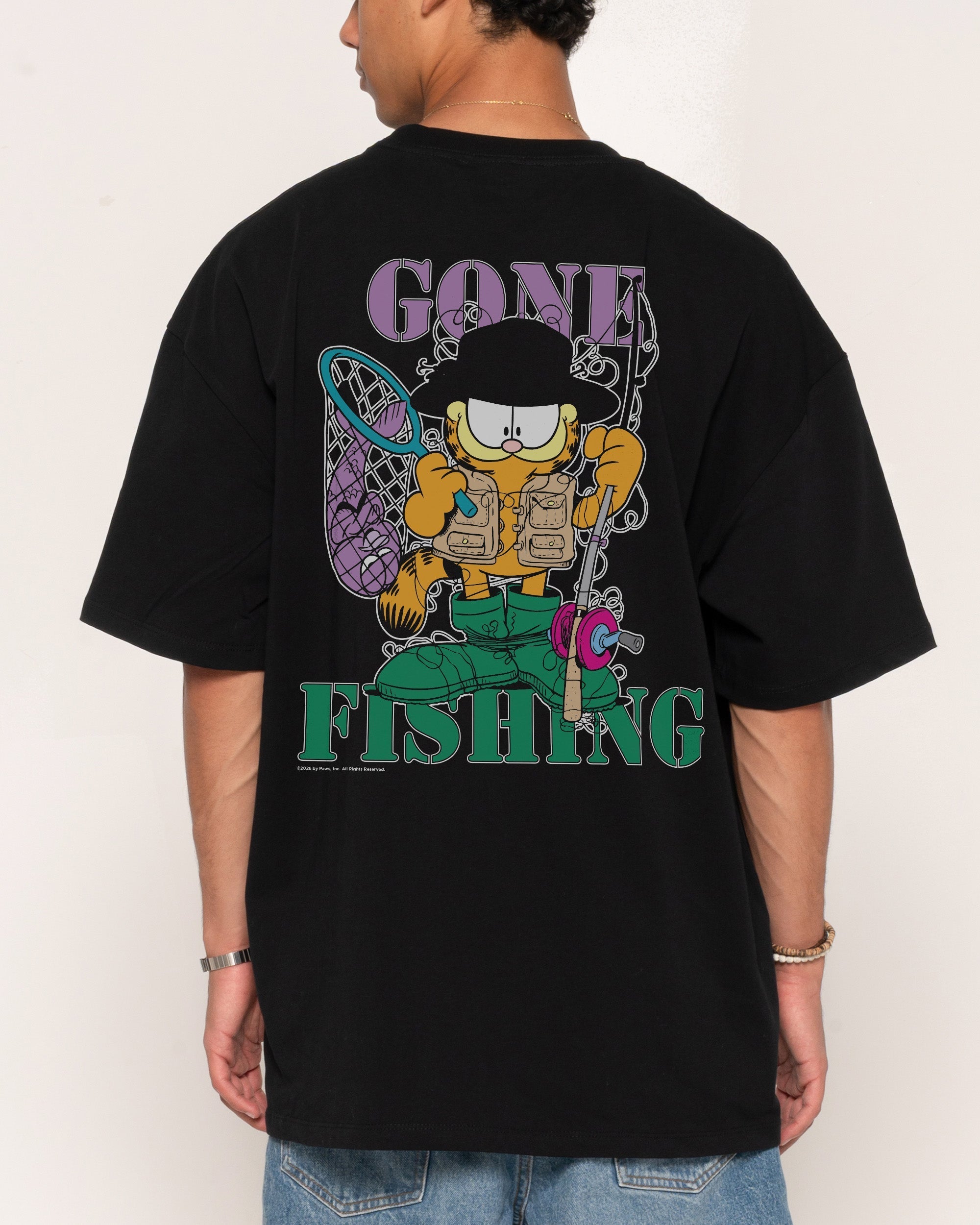 Gone Fishing Oversized Tee