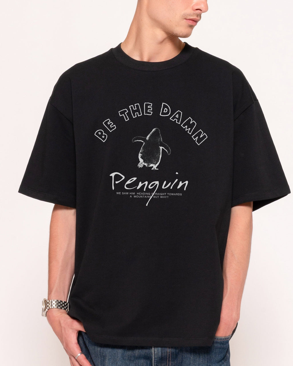 Nihilist Penguin Oversized Tee