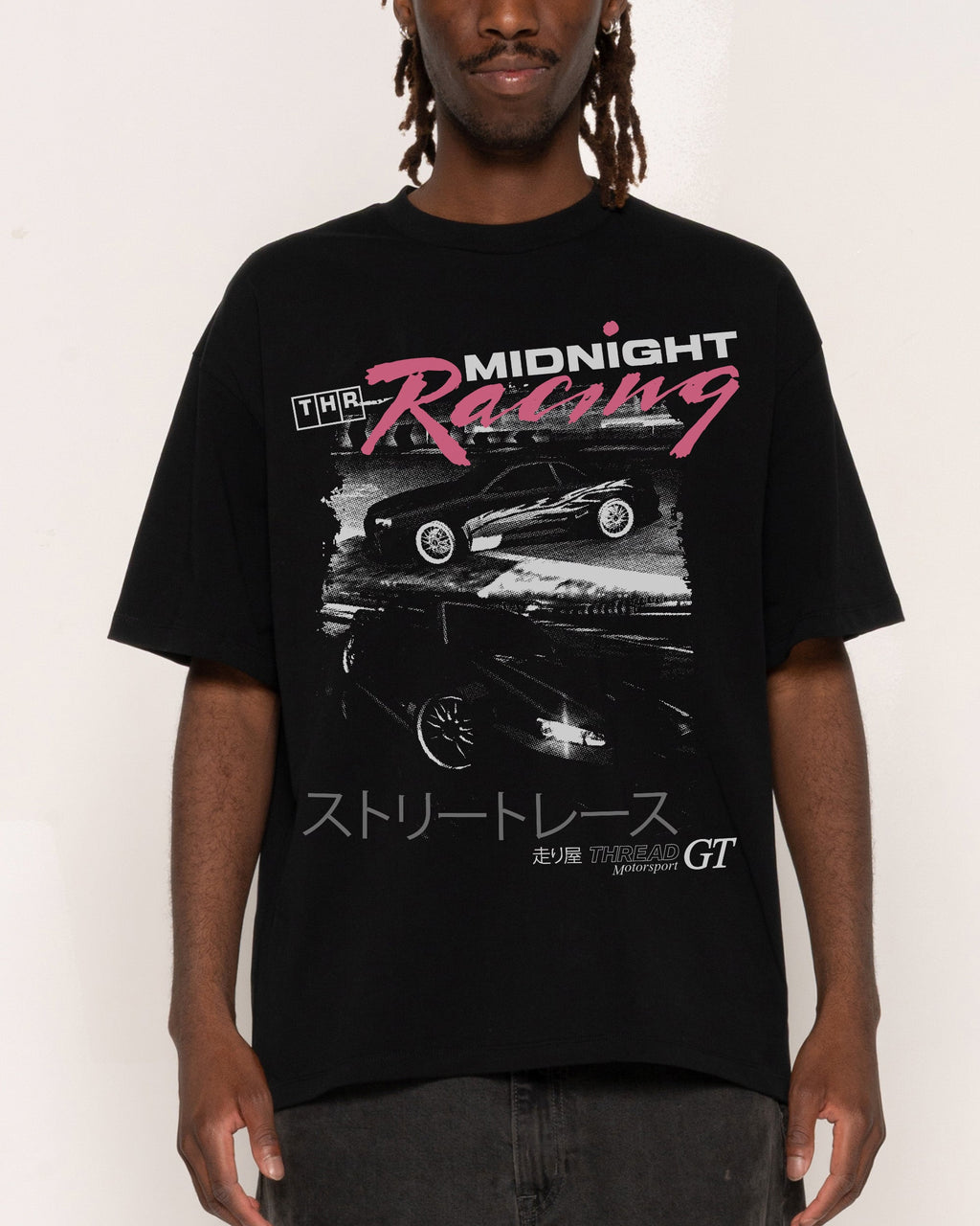 Midnight Drifting Oversized Tee