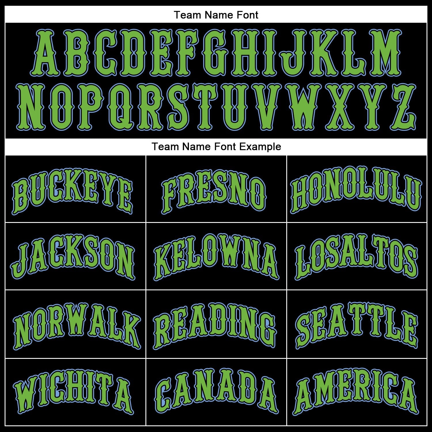 Custom Black Light Blue Pinstripe Neon Green Authentic Baseball Jersey