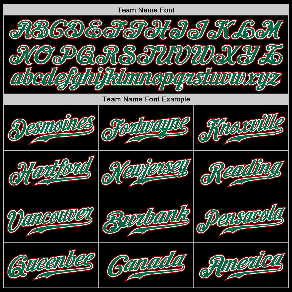 Custom Black Kelly Green Pinstripe Kelly Green-Red Authentic Baseball Jersey