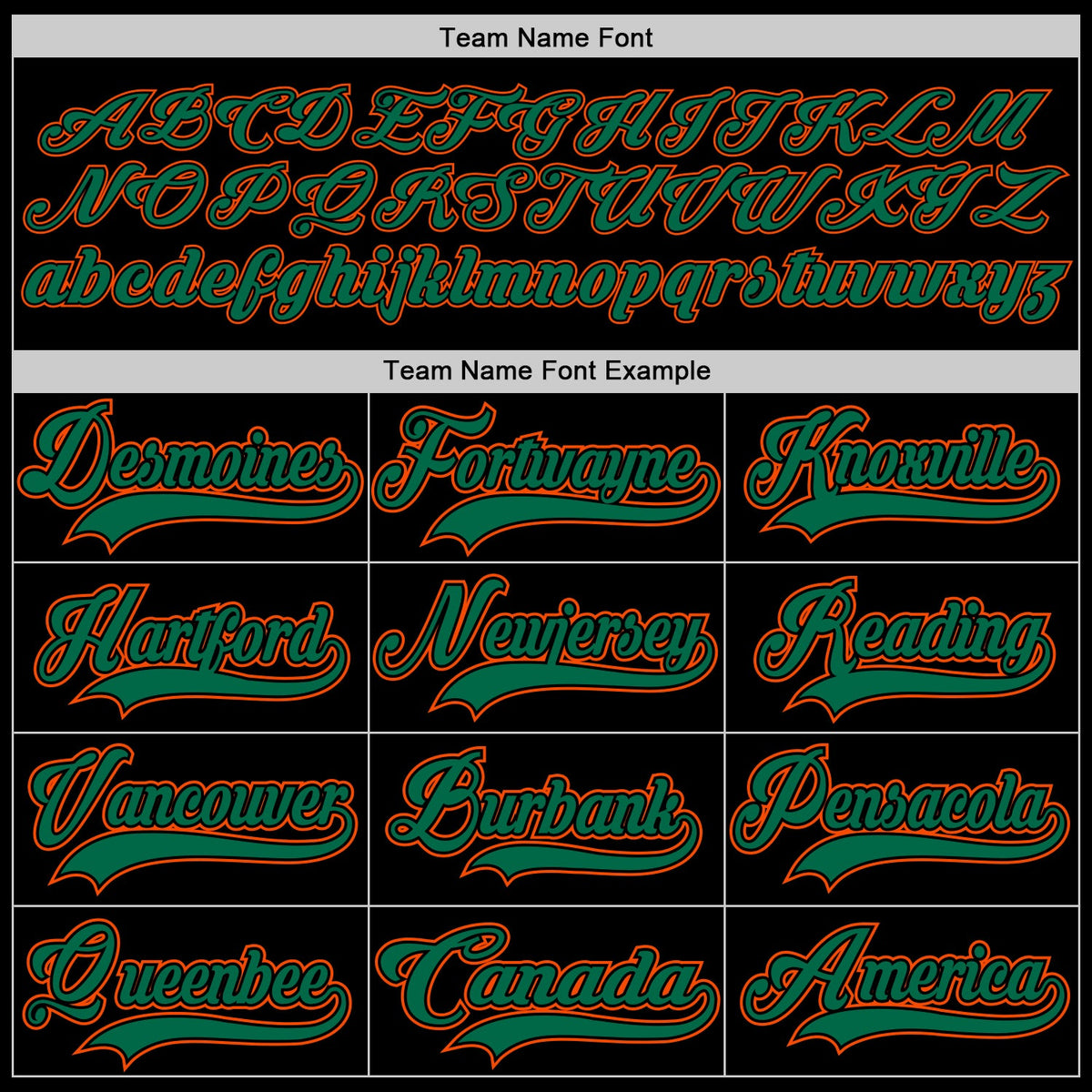 Custom Black Kelly Green-Orange Hockey Lace Neck Jersey