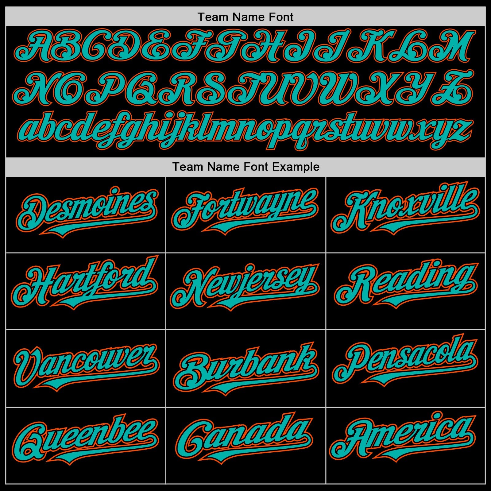 Custom Black Aqua-Orange Authentic Baseball Jersey