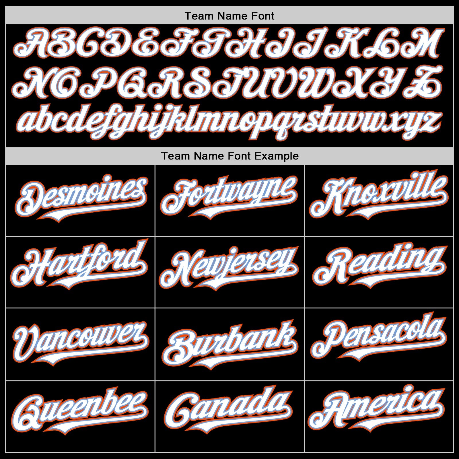 Custom Black White Powder Blue-Orange Authentic Baseball Jersey