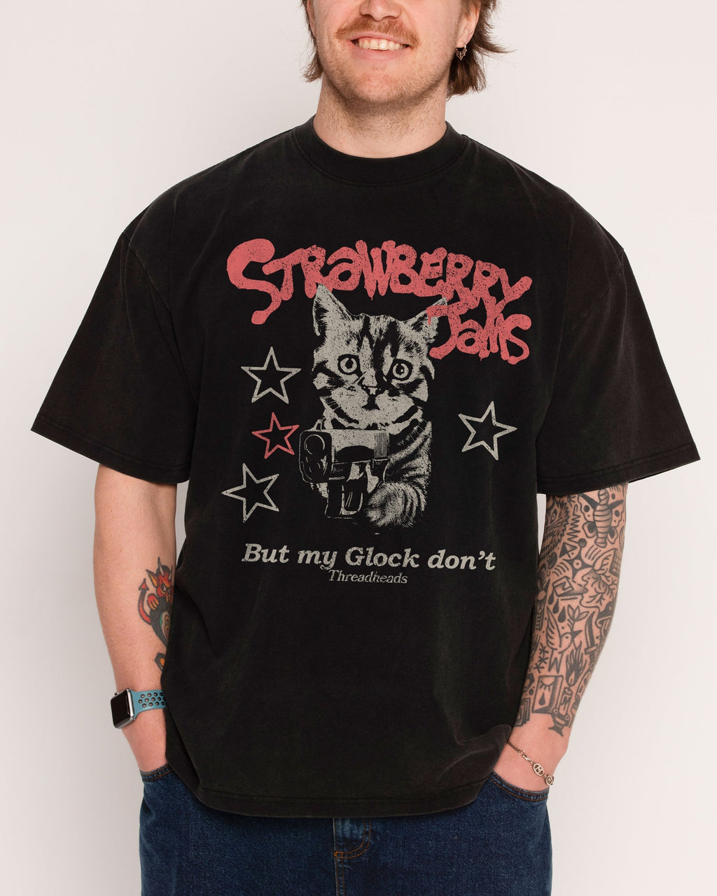 Strawberry Jams Oversized Tee