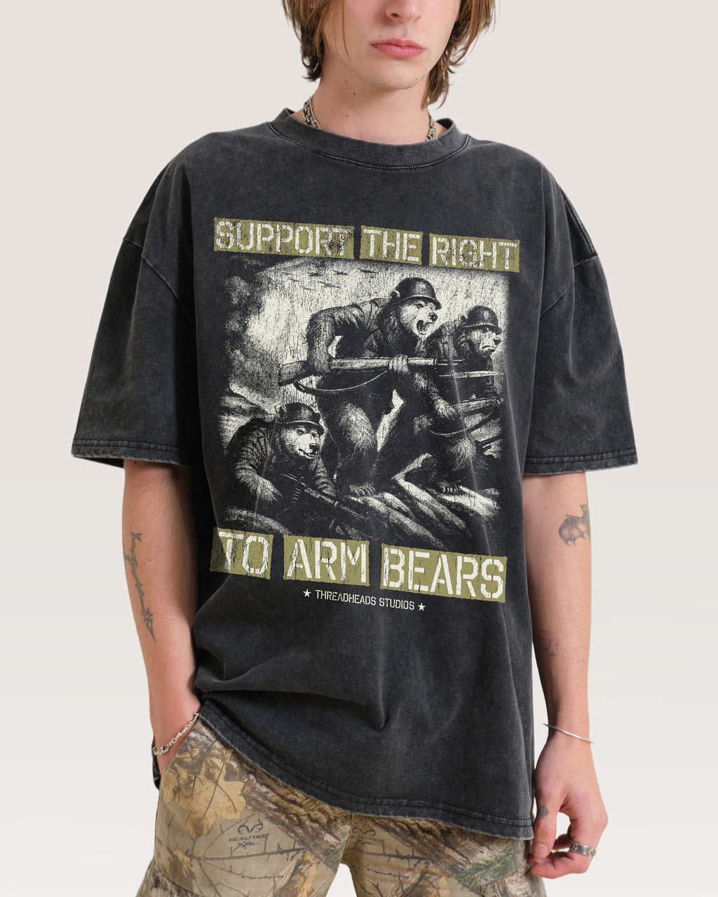 Arm Bears Oversized Tee