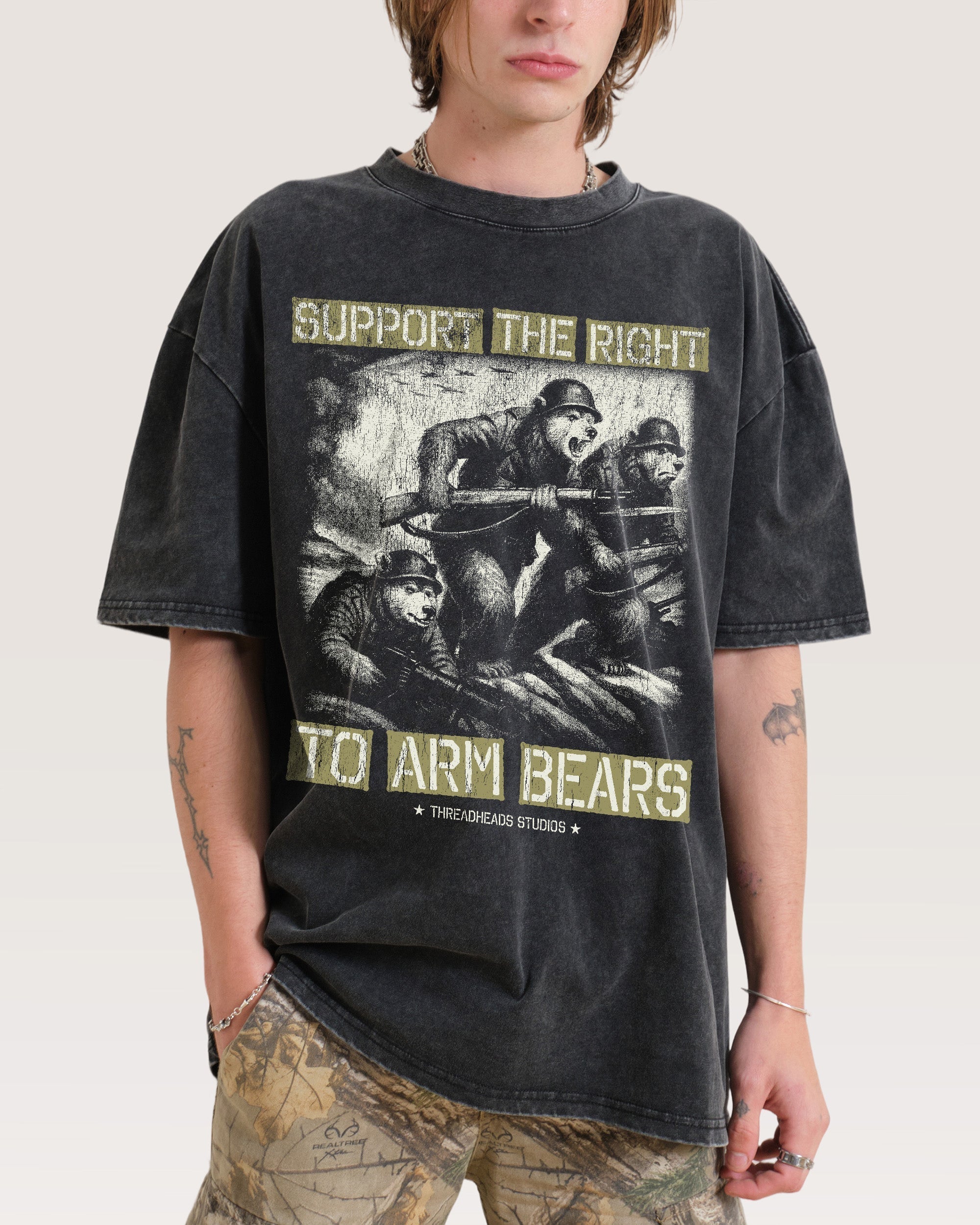 Arm Bears Oversized Tee