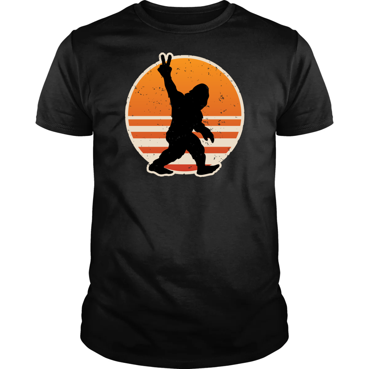 Retro Bigfoot Peace