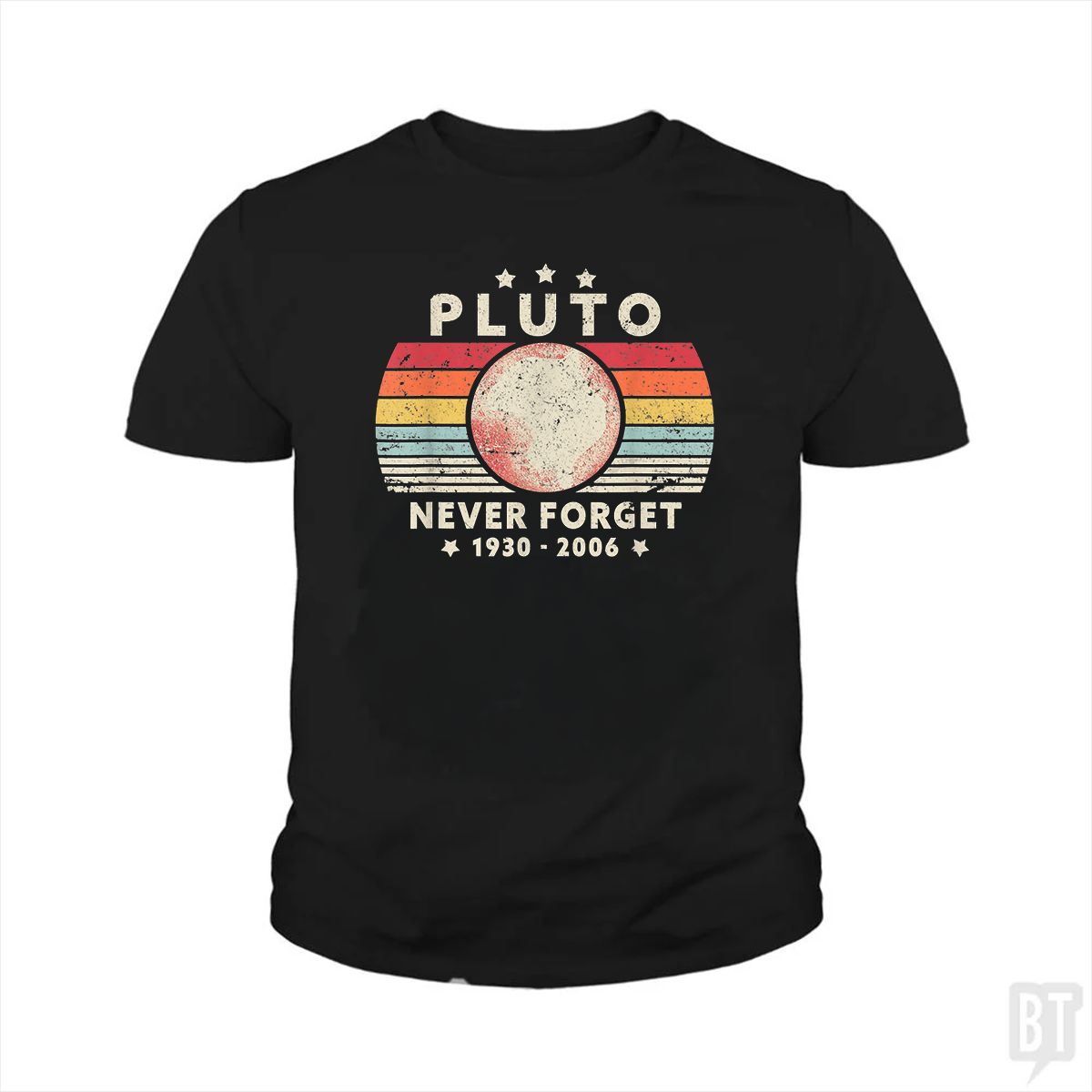 Never Forget Pluto Kids Shirt