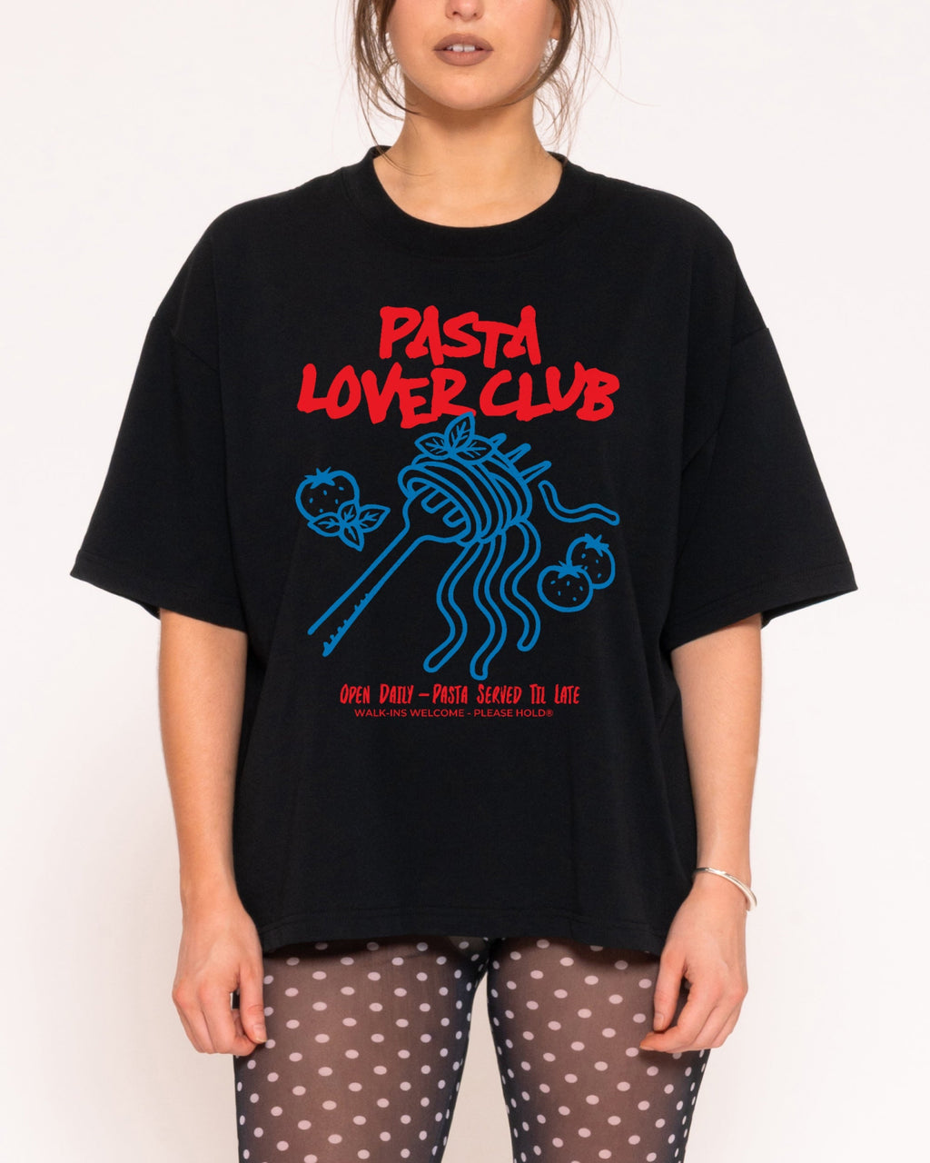 Pasta Lover Club Boxy Crop Tee