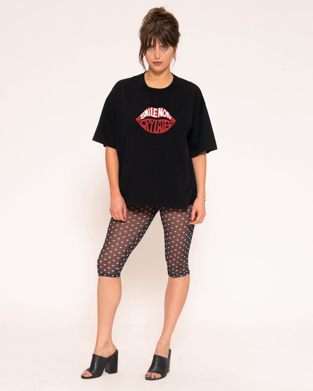Smile Now, Cry Later Boxy Crop Tee